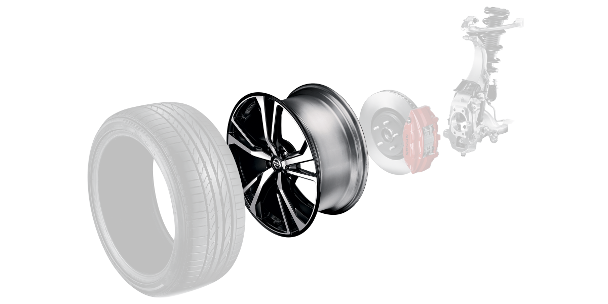 Nissan 370Z Coupe car alloy wheels